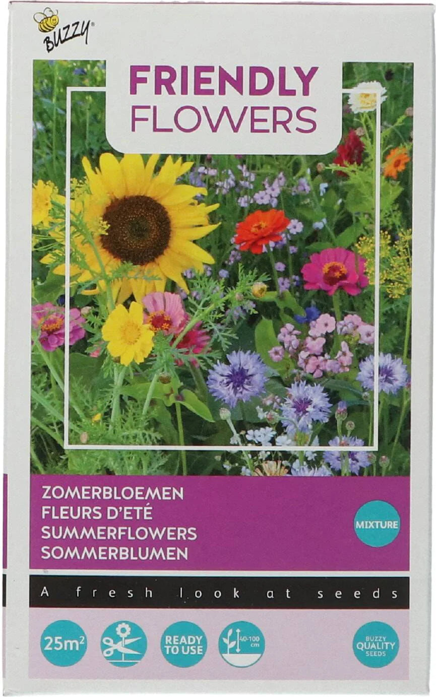 Friendly Flowers Zomerbloemen 25m² - Zaden
