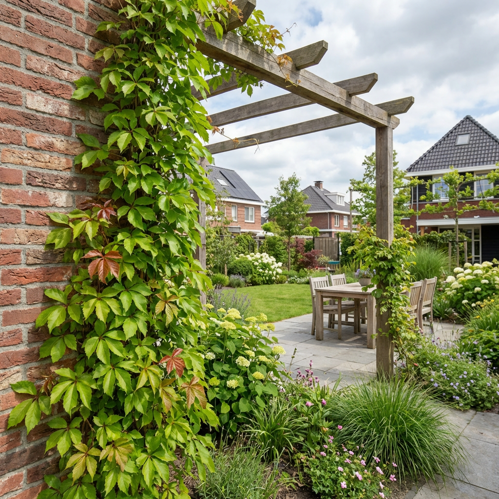 Klimplant Parthenocissus quinquefolia (wilde wingerd) - Klimplanten