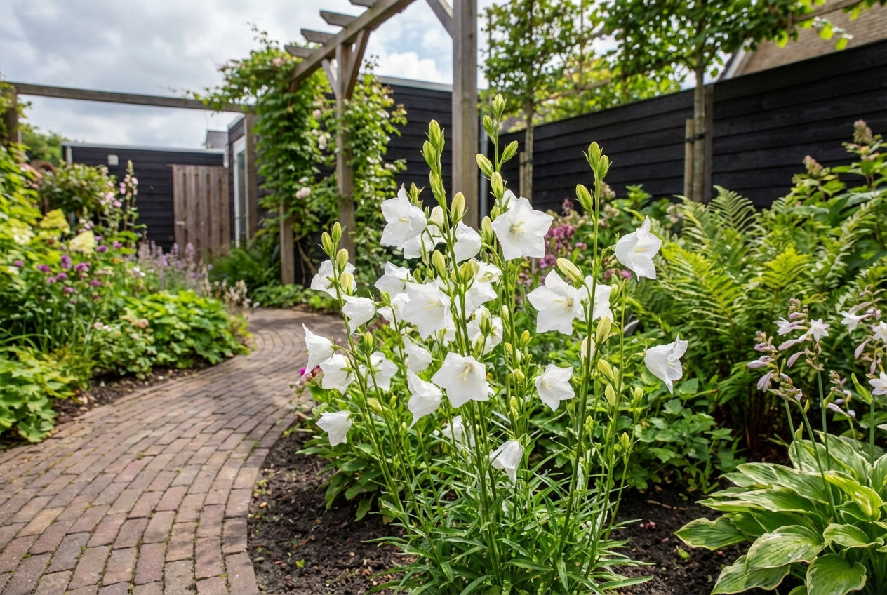 Campanule à feuilles de pêcher (Campanula persicifolia 'Alba')