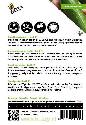 Komkommers Snack Iznik F1 - Zaden