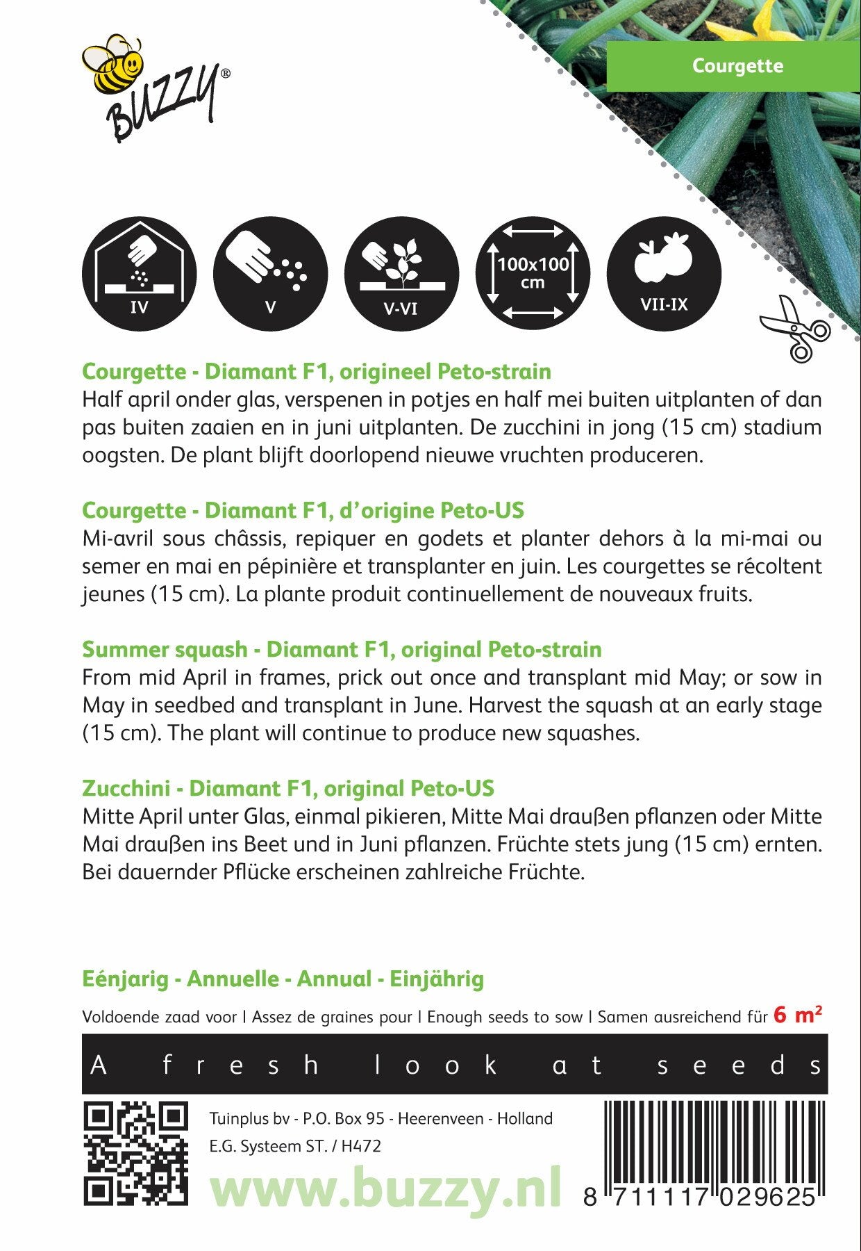 Courgette Diamant F1 - Zaden