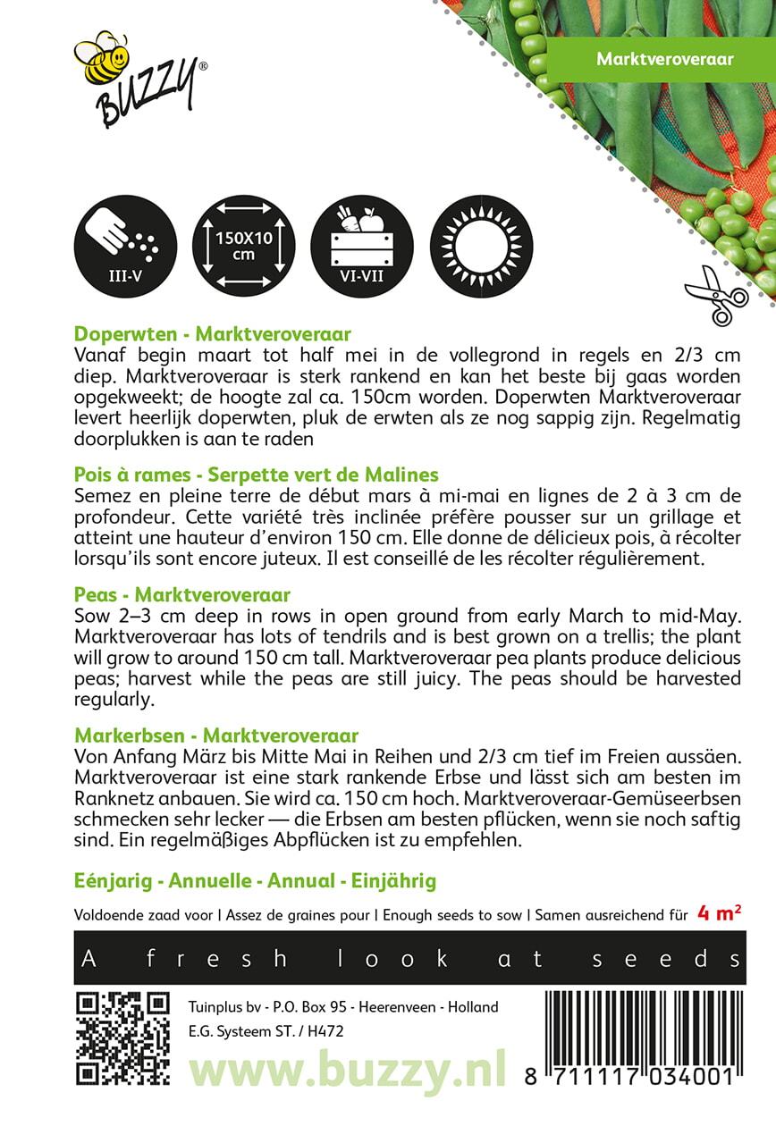 Doperwten Marktveroveraar - Zaden