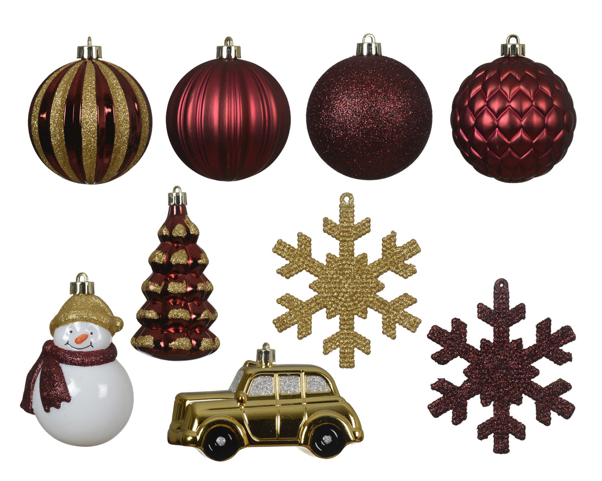 Kunststof Kerstballen Mix Box – 25 Stuks – Glans & Glitter - foto 2