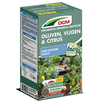 Engrais DCM pour oliviers, figuiers et agrumes 20 m² 1,5 kg