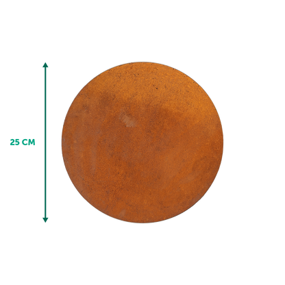 Cortenstaal staptegel rond Ø25cm - borderranden