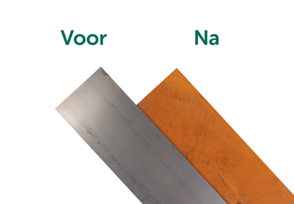 Cortenstaal kantopsluiting - borderranden