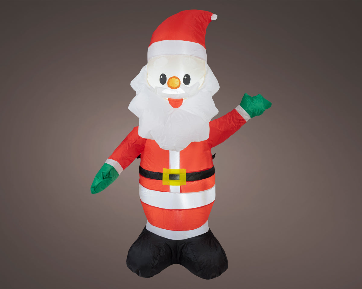 Opblaasbare Kerstman – LED – Meerkleurig – 115 cm