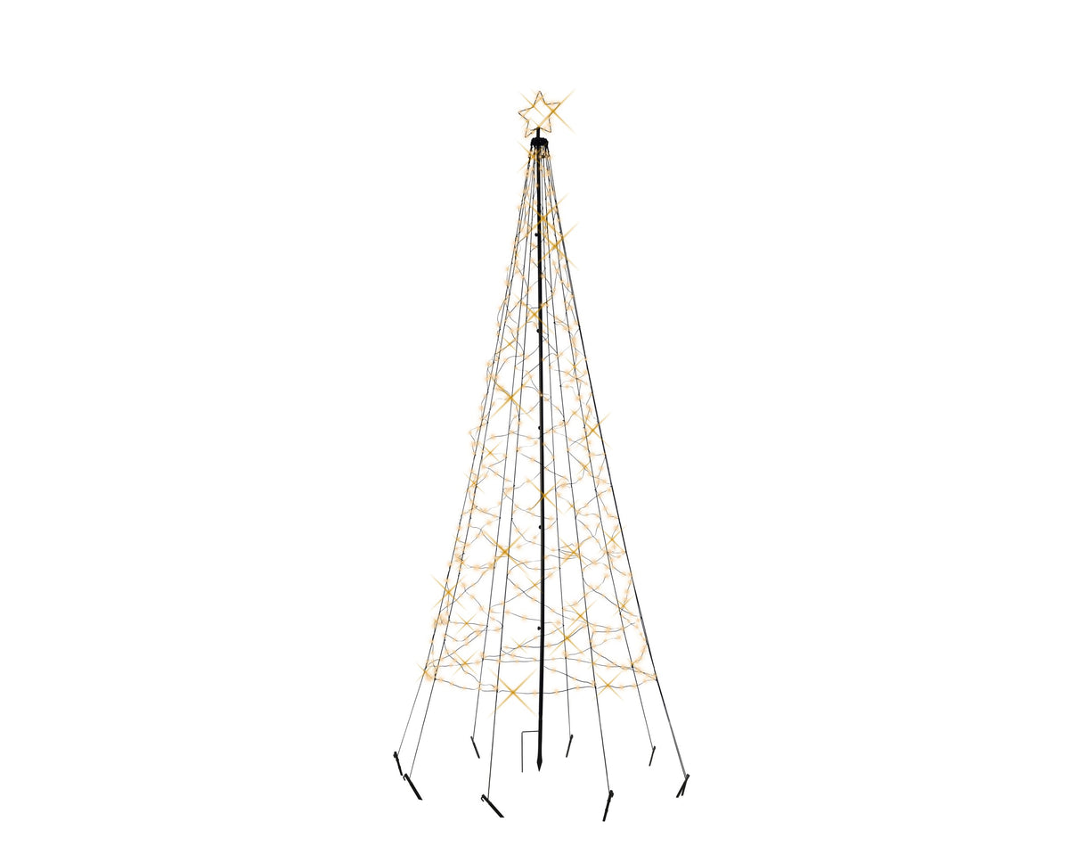 Lumineo Vlaggenmast Kerstboom – 3,2 m – 480 LED –Warm Wit - foto 2