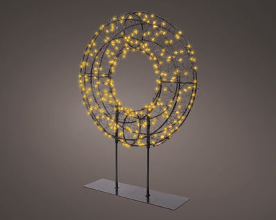 Kerst LED Krans op Standaard – 300 LED – Timer – Ø 38 cm