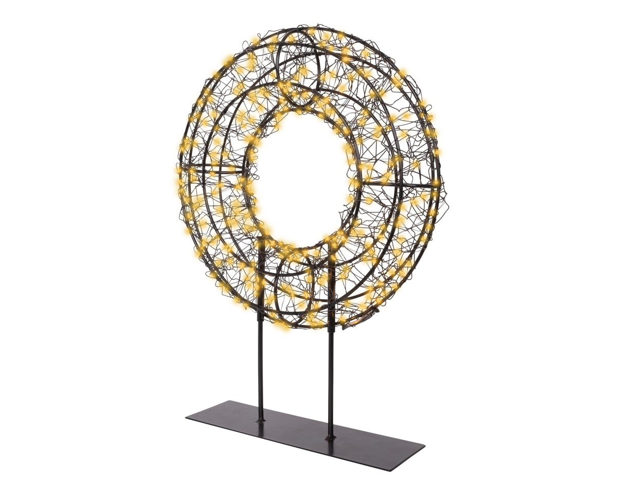 Kerst LED Krans op Standaard – 300 LED – Timer – Ø 38 cm - foto 2
