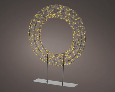 Kerst LED Krans op Standaard – 500 LED – Timer – Ø 51 cm