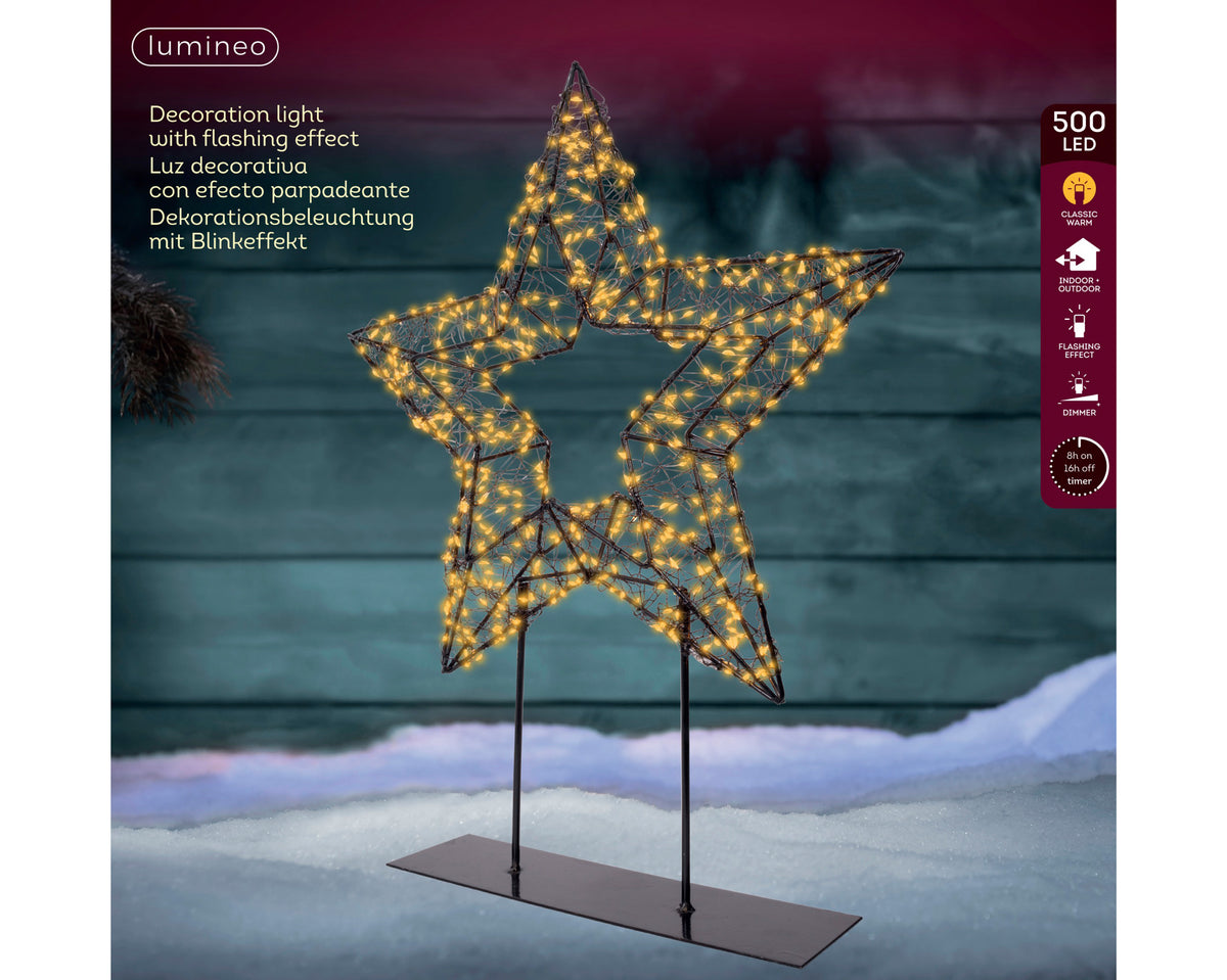 Kerst LED Ster op Standaard – 500 LED – Timer – Ø 47 cm - foto 3