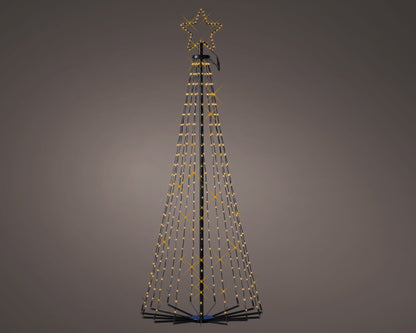 Micro LED Kerstboom - 421 LED - H150xD60 cm -Warm - Lumineo