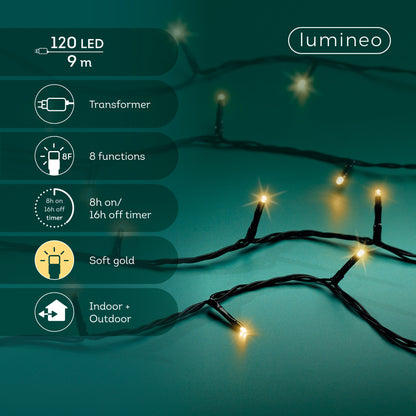Kerstverlichting Zwart & Soft Gold - 900 cm - Basic - foto 3