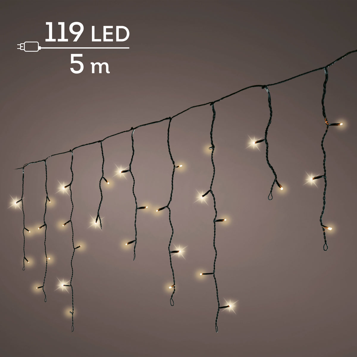 IJspegelverlichting LED Soft Gold - 5 m - 119 LED - 8 functies