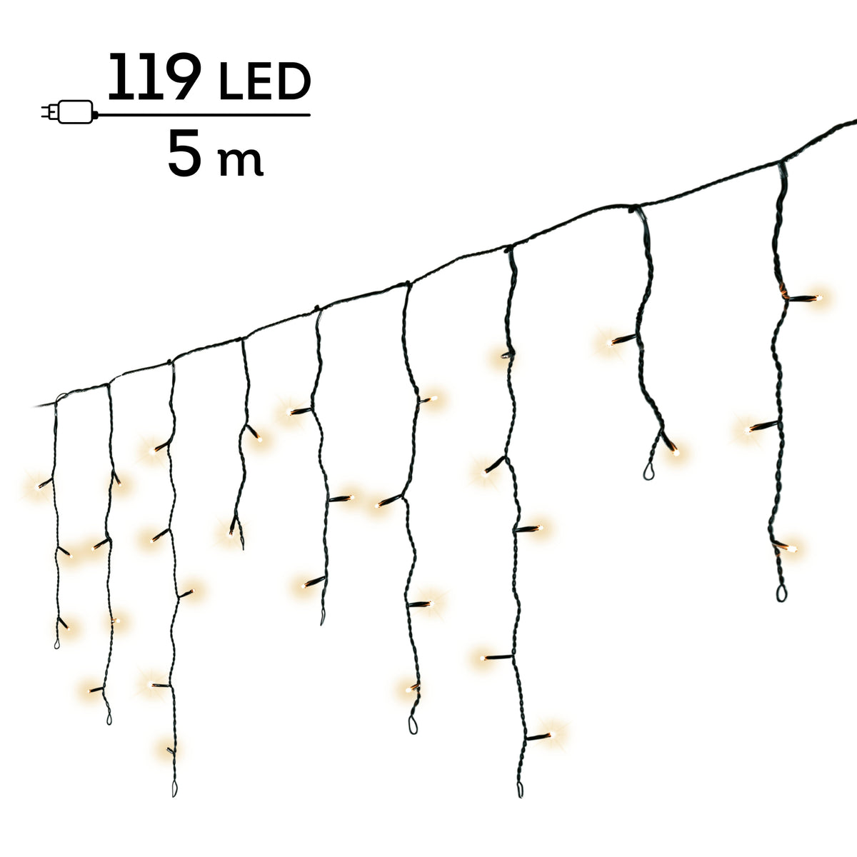 IJspegelverlichting LED Soft Gold - 5 m - 119 LED - 8 functies - foto 6
