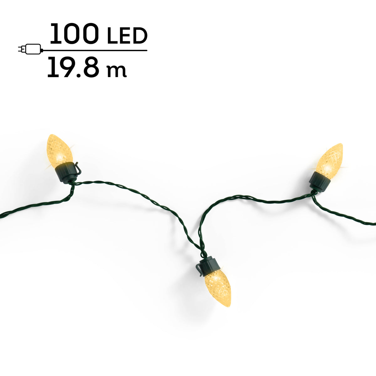 Lumineo Vintage Lights - 100 LED - 1980 cm - 210 cm - Twinkle - foto 5