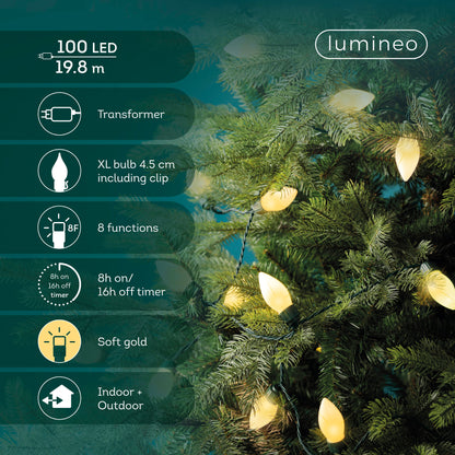 LED Kerstverlichting XL Vintage - 19,8 m - Soft Gold - Twinkle - foto 3