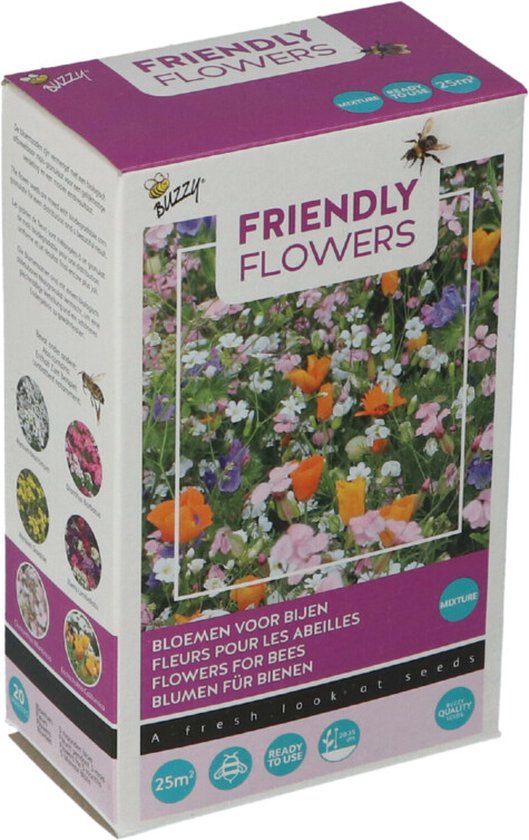 Friendly Flowers XL Vlinders Laag - Zaden