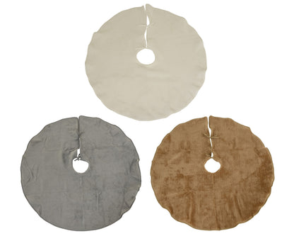 Kerstboomrok - Ø 100 cm - Bruin - Faux Fur