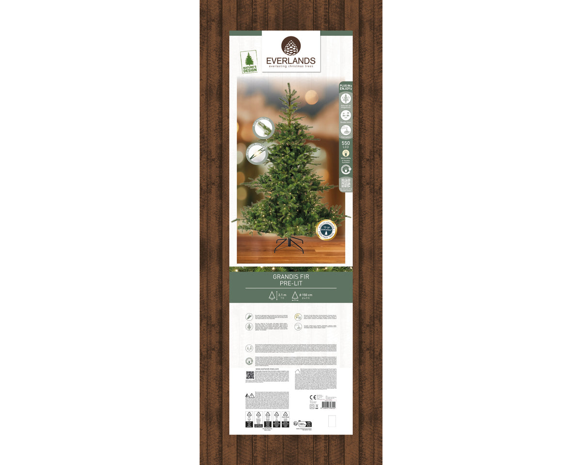 Kunstkerstboom LED - 210 cm - Groen - foto 2