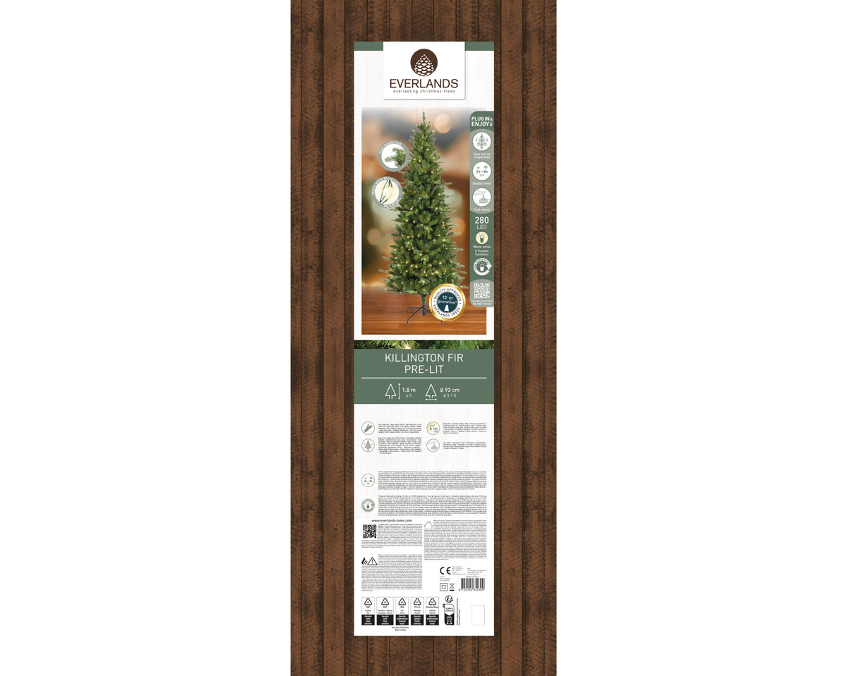 Kunstkerstboom LED - 180 cm - Groen - foto 2