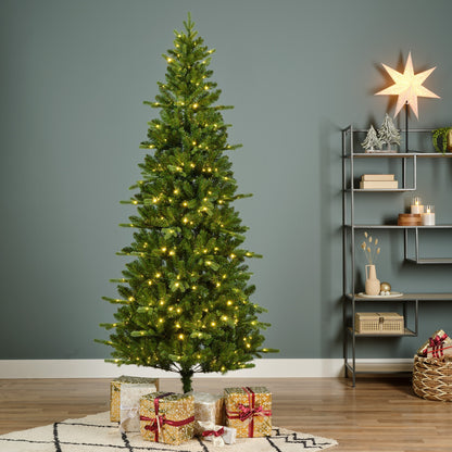 Kunstkerstboom Killington Fir - 210 cm - Groen/Wit - 380 LED - foto 5