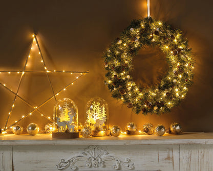 Kerstkrans Imperial - Ø 50 cm - Groen - Binnen/Buiten - foto 5