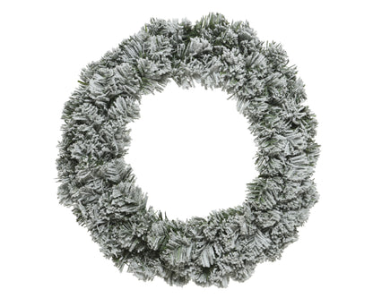 Kerstkrans Imperial Besneeuwd - Ø 60 cm - Groen/Wit
