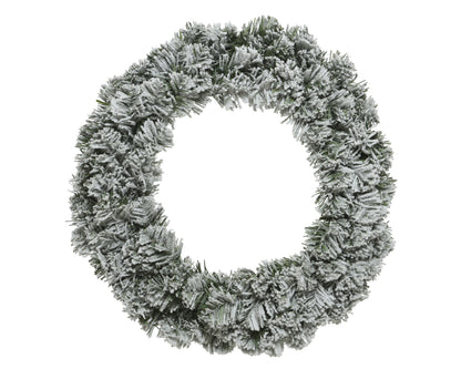 Kerstkrans Imperial Besneeuwd - Ø 90 cm - Groen/Wit