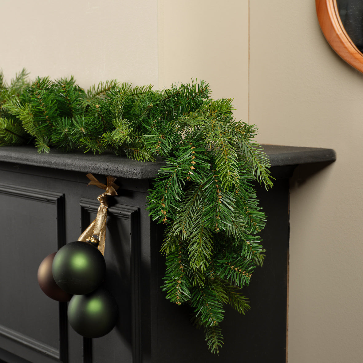 Kerstkrans Grandis - 180 cm - Ø 20 cm - Groen - Binnen/Buiten - foto 3