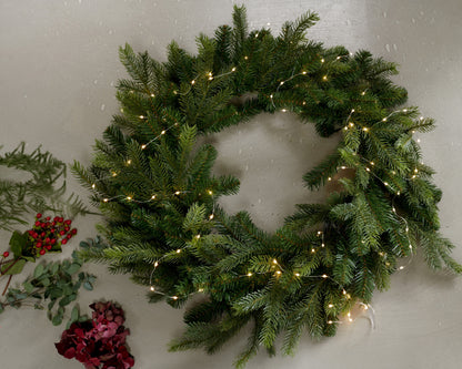 Kerstkrans Grandis - Ø 50 cm - Groen - Binnen/Buiten - foto 4