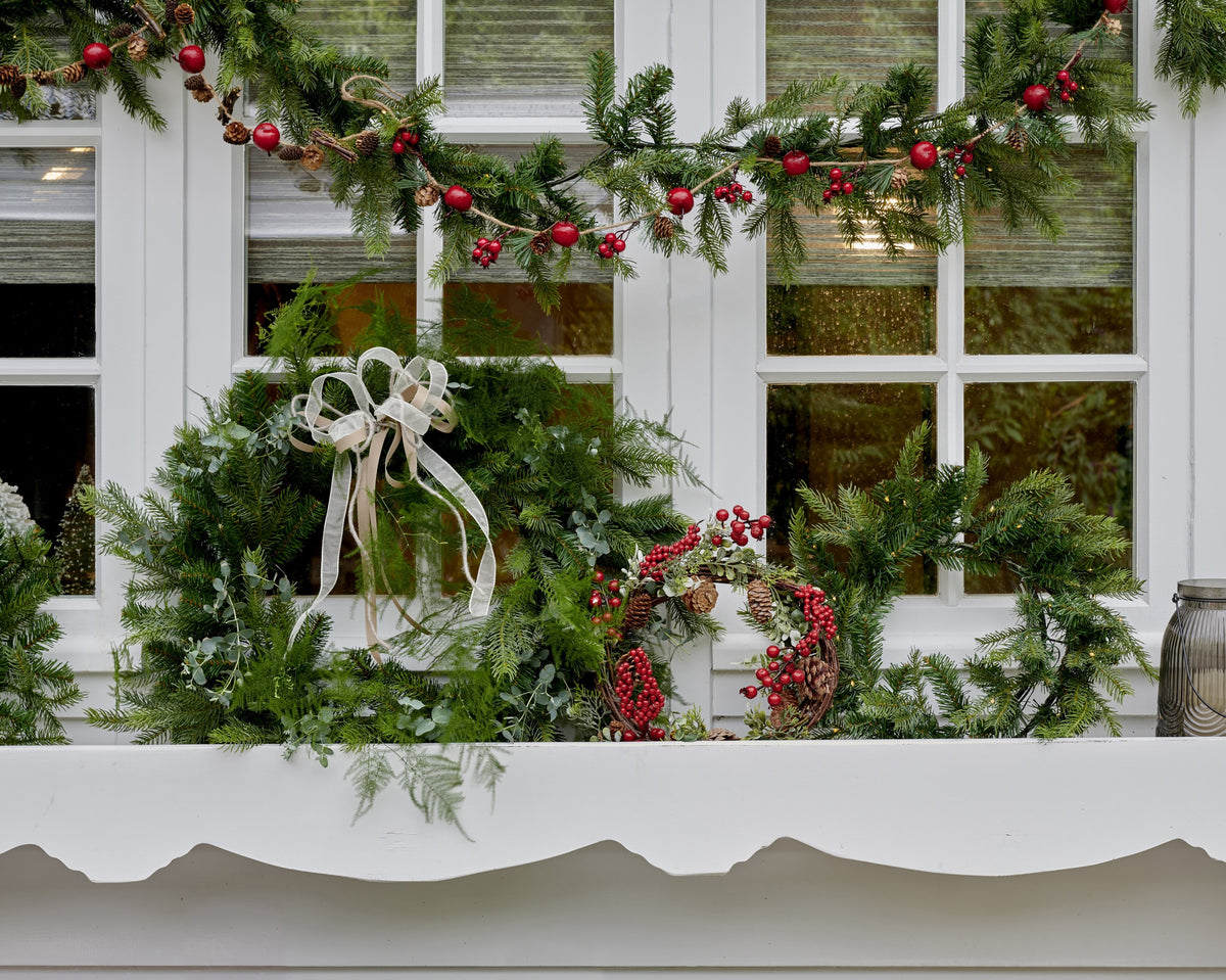 Kerstkrans Grandis - Ø 50 cm - Groen - Binnen/Buiten - foto 8
