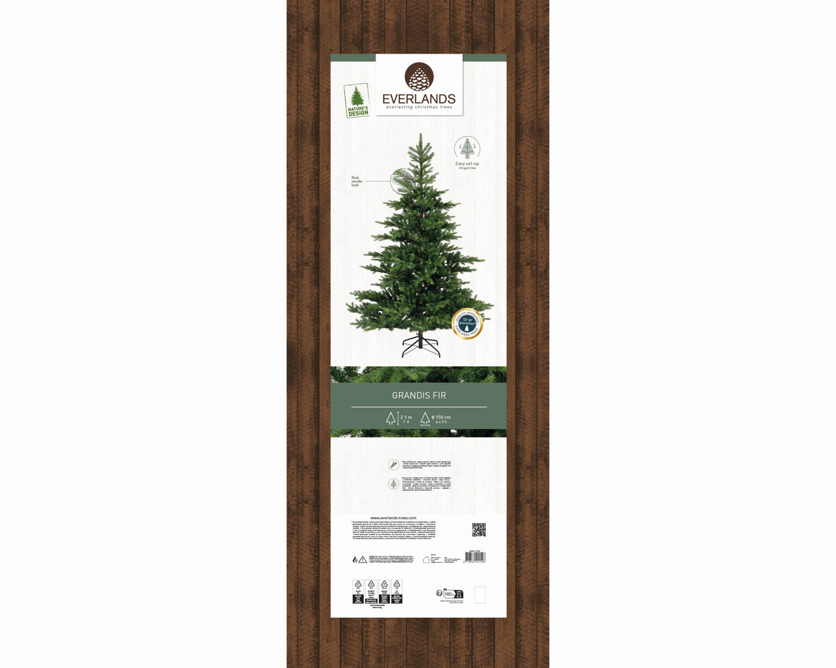 Kunstkerstboom Grandis Fir - H 210 cm - Everlands - foto 2