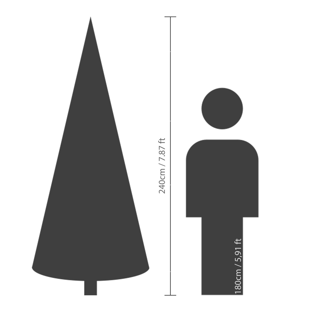 Kunstkerstboom Grandis Fir - H 240 cm - Everlands - foto 7