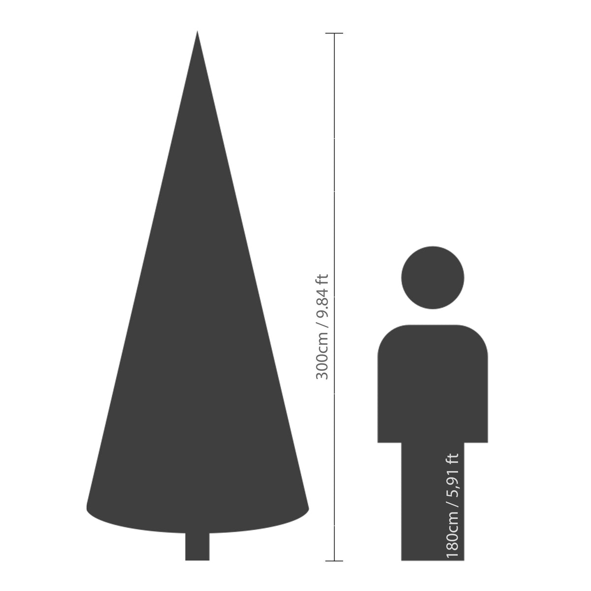 Kunstkerstboom Grandis Fir - H 300 cm - Everlands - foto 8