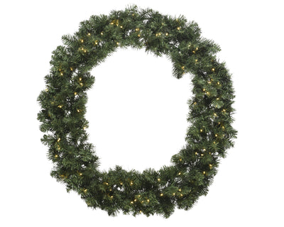 LED Kerstkrans - Ø 60 cm - Groen - 50 LED's - Timer
