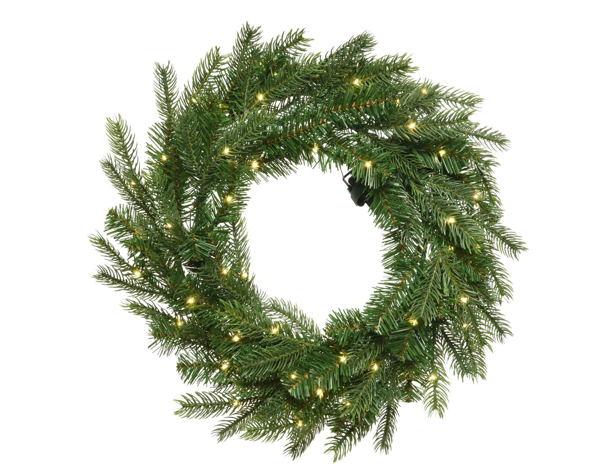 LED Kerstkrans - Ø 50 cm - Groen - 50 LED's - Binnen/Buiten