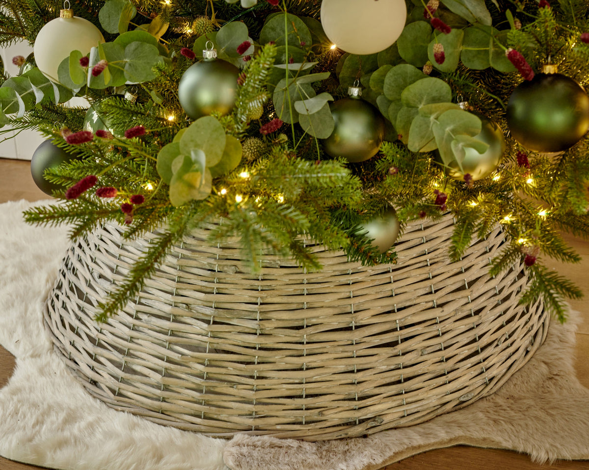 Kerstboomring Wilg - Ø 57 x H 28 cm - Grijs - foto 3