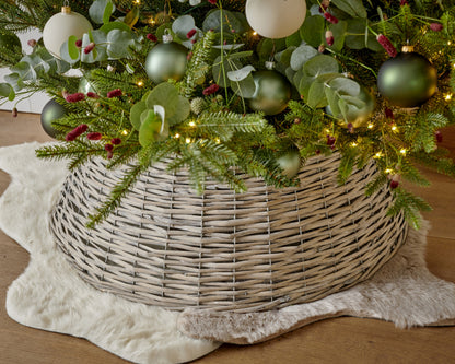 Kerstboomring Wilg - Ø 57 x H 28 cm - Grijs - foto 4