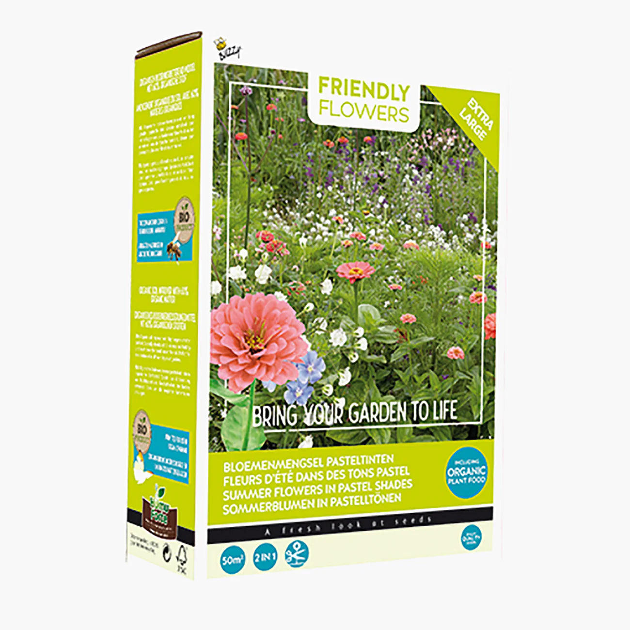 Friendly Flowers XL Snijbloemen 50m² - Zaden