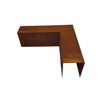 Profilé d'angle en acier Corten, bordure de retenue