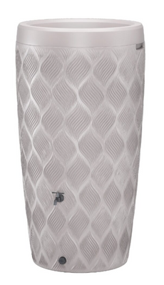 Récupérateur d'eau de pluie à carreaux taupe ondulés 240 L