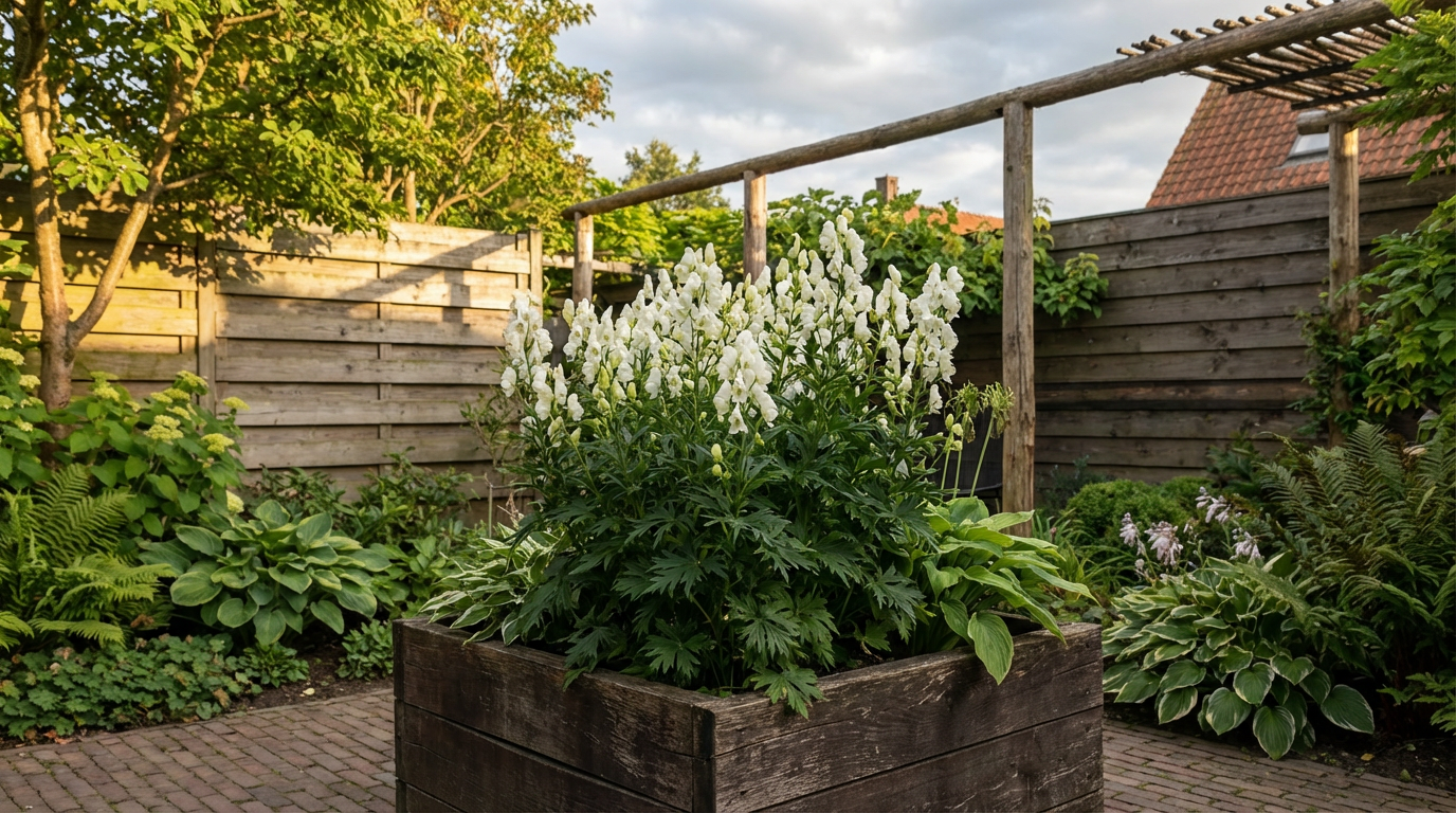 Monnikskap (Aconitum napellus 'Album') - Tuinplanten
