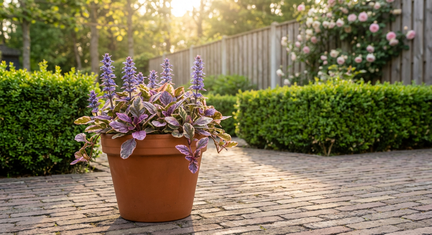 Kruipend zenegroen (Ajuga reptans 'Burgundy Glow') - Tuinplanten
