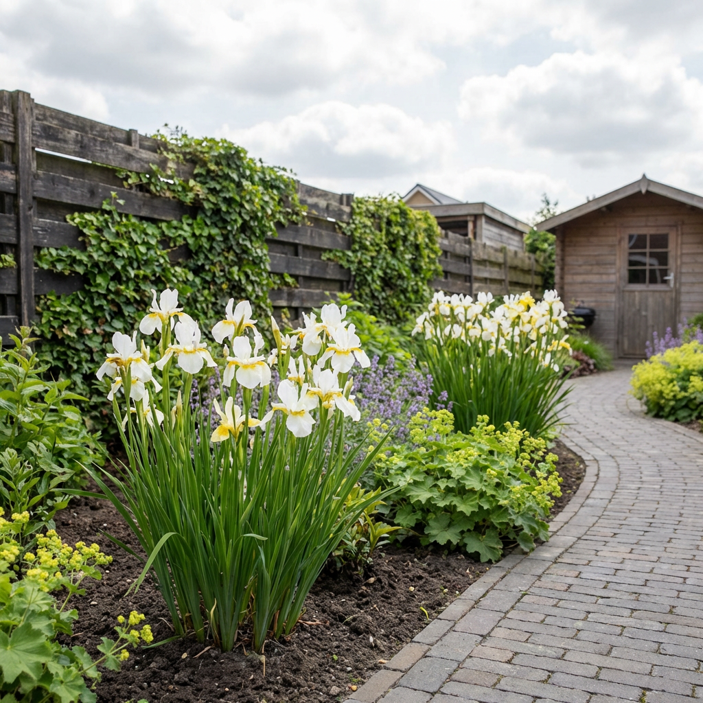 Siberische lis (Iris sibirica 'Snow Queen') - Tuinplanten