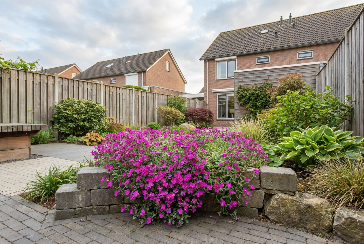 Fleur de bordure (Aubrieta 'Cascade Red')