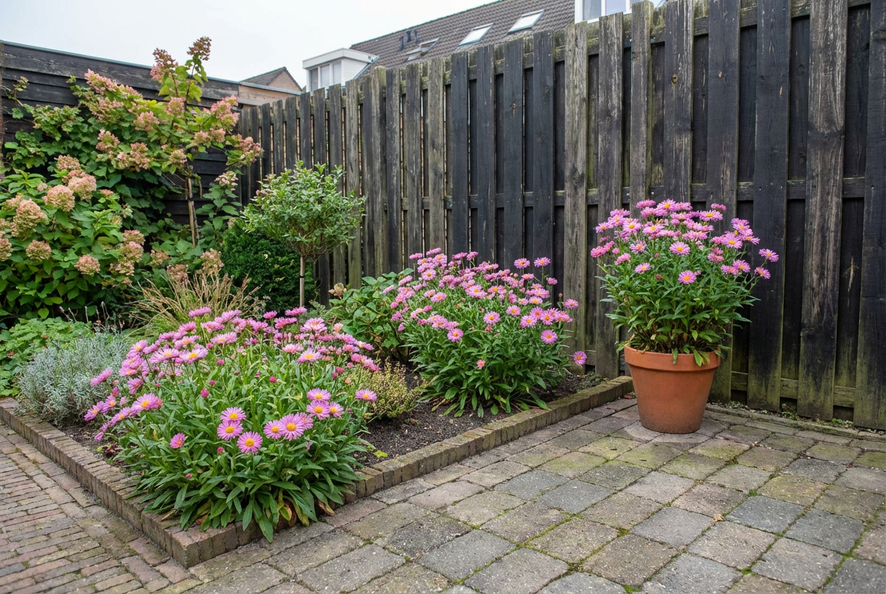 Dwerg aster (Aster alpinus 'Happy End') - Tuinplanten