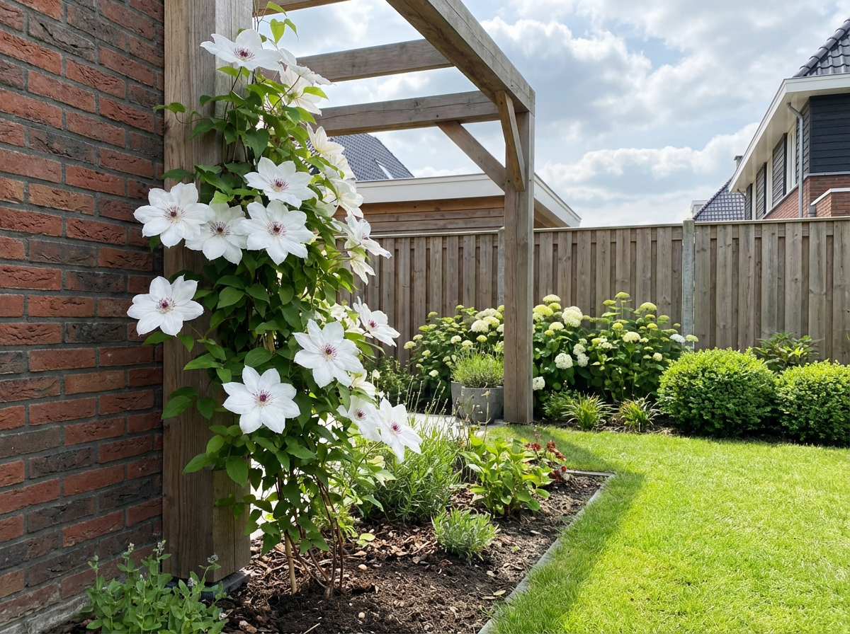 Clematis 'Miss Bateman' - Klimplanten