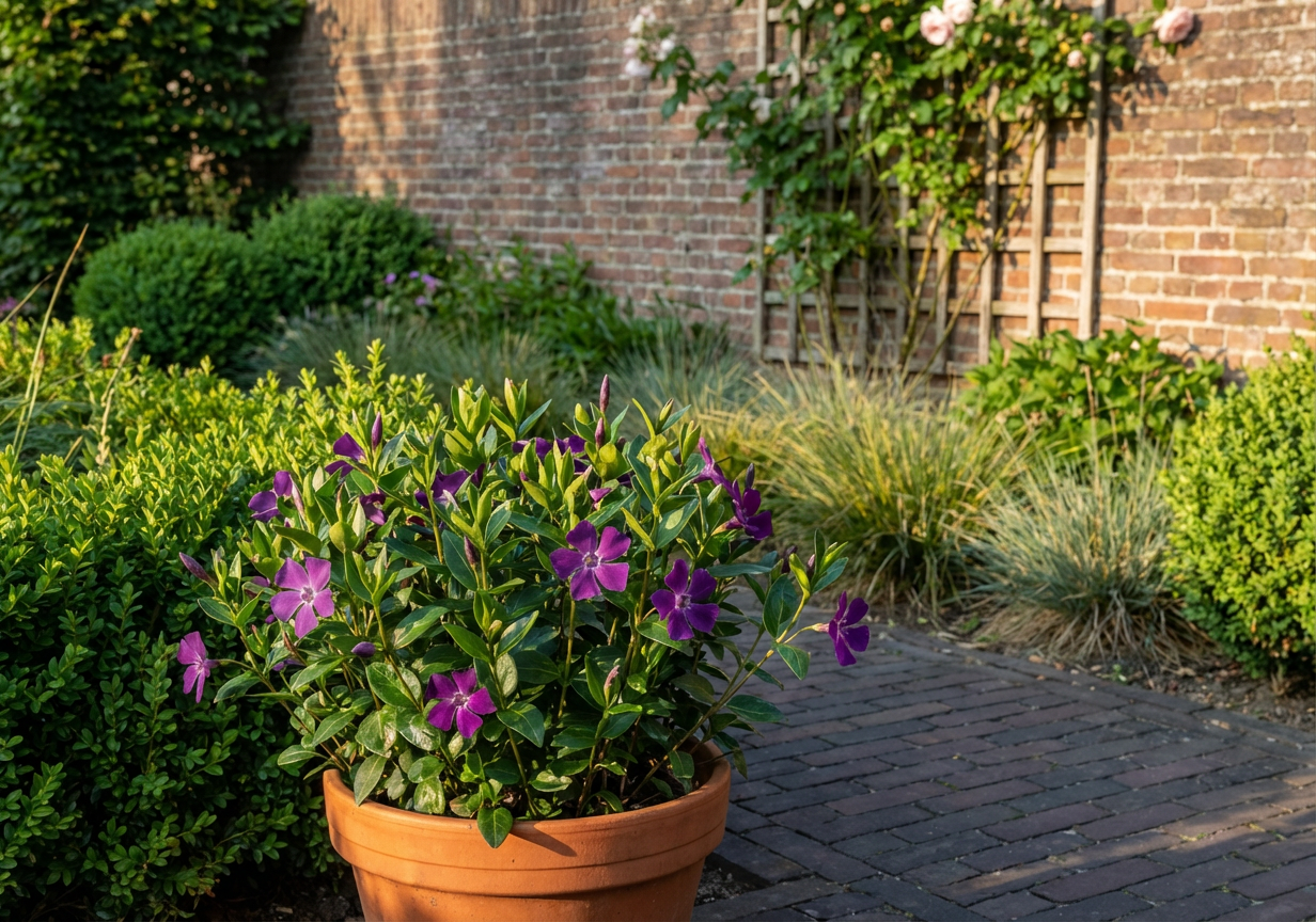 Maagdenpalm (Vinca minor 'Atropurpurea') - Tuinplanten
